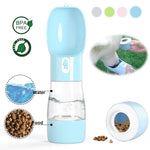 Pet Dog Water Bottle Portable Drinking water Feeder Bowl dog cat food feeding for Puppy dog cat Outdoor Walking Travel Supplies