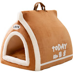 Toast bread pet cat bed open semi closed autumn and winter warm cat bed dog bed cat bed