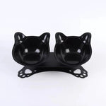 Pet Neck Protection Double Bowl Cat Paw Bottom Double Bowl 15 Degree Spine Protection Food Bowl