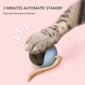 1000mAh Smart Cat Toy USB Electric Jumping Ball Self Rotating Toys Rolling Jumping Ball  For Cat Dog Kids