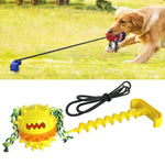 Pet Supplies Dog Molar Outdoor Tug Of War Walking Dog Outdoor Rope Ball Vocal Dog Toy