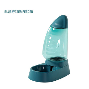 Pet Drinking Water Feeding Bowl Sailboat Type Large Capacity Cat Bowl Dog Food Bowl Can See Through Cat Water Dispenser Dog Bowl