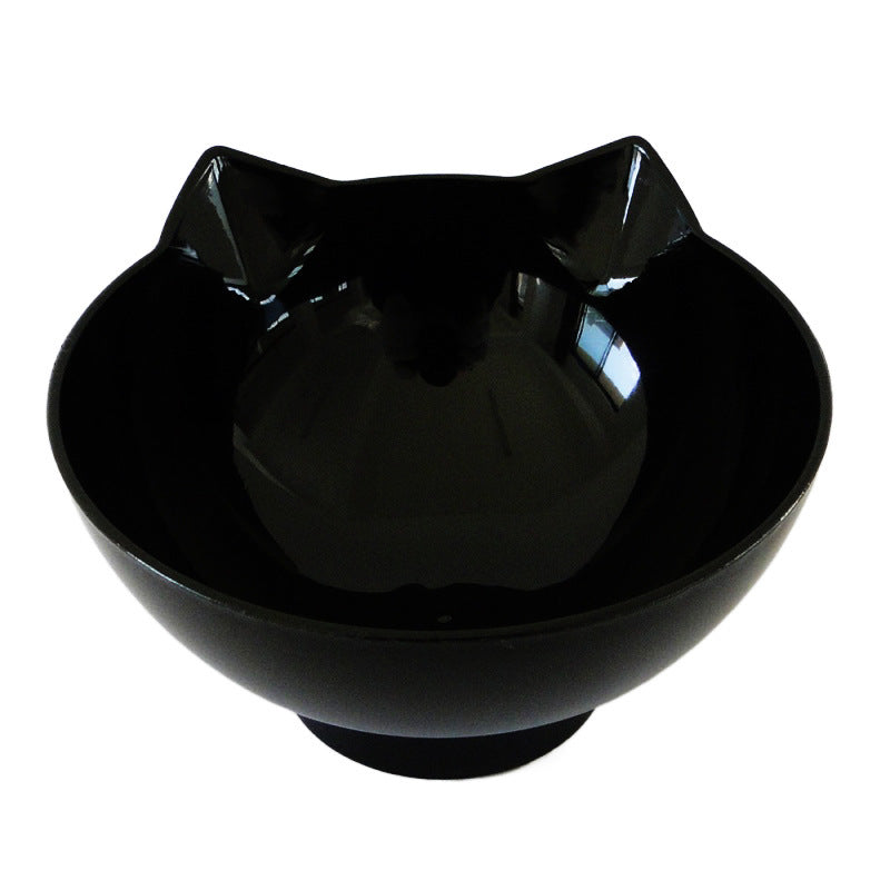 Neck Guard Cat Bowl One-Piece Double Bowl Pet Dog Bowl Oblique Mouth Anti-Overturning Cat And Dog Feeding Pet Bowl